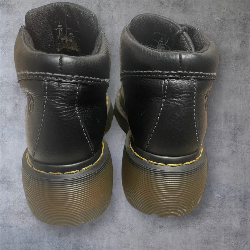 Dr. Martens Daisy‎ Black Leather Oxford Shoes Womens 6  Platform Chunky Y2K 90s